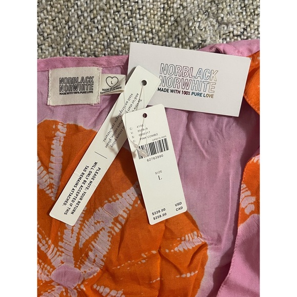 Anthropologie Tie-Dye Wrap Mini Dress NWT Size Large TWO Piece - Picture 5 of 11